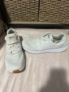 NOBULL Men’s Ripstop Runner Training Shoes White Gum Size 13